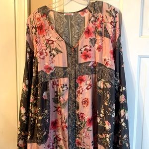 Johnny Was silk tunic